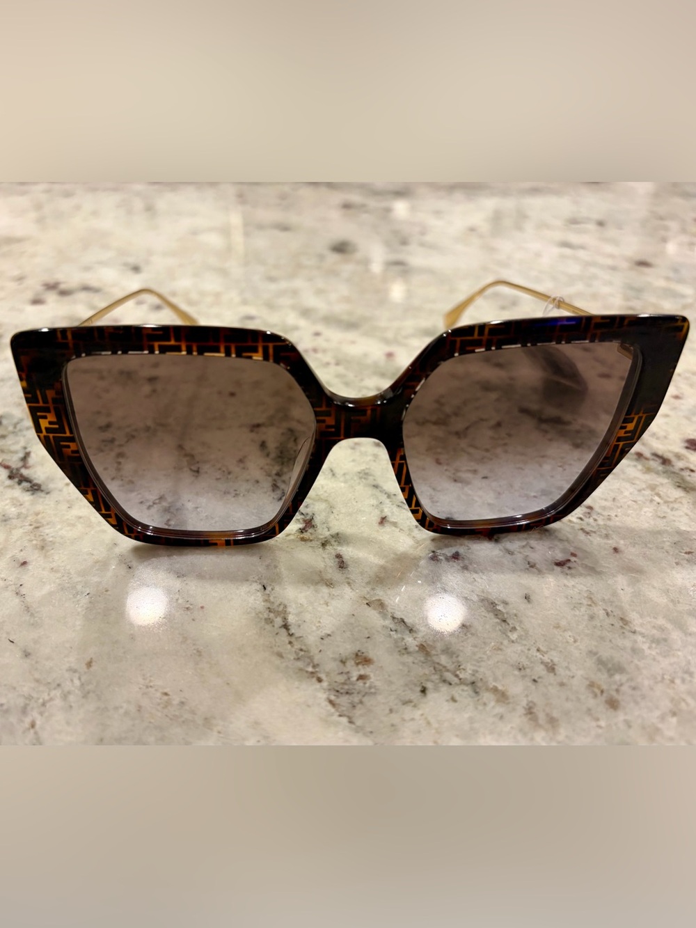 Fendi Baguette 55mm Butterfly Sunglasses - retail $440